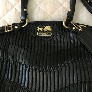 Coach Madison Gathered Leather Large Satchel